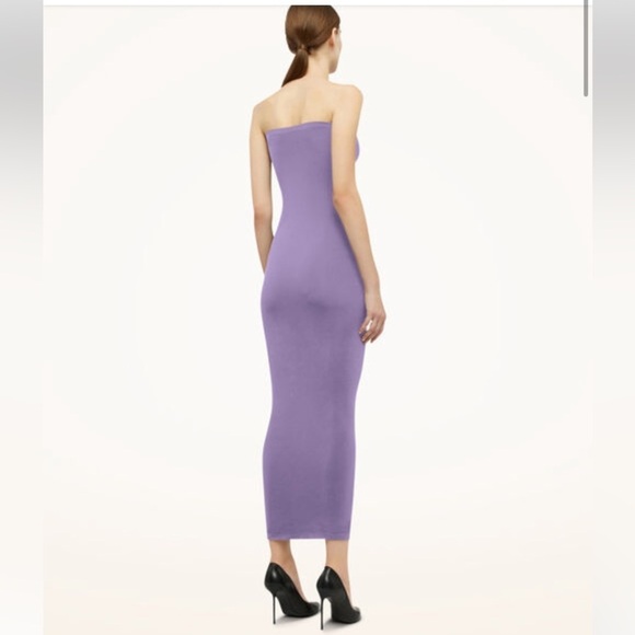 Wolford Fatal Dress Maxi Stretch Tube Dress Versatile in Magenta Hot Pink Purple - Picture 13 of 14